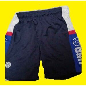 Team USA Men's Soccer Shorts, (Medium), Red, White and Blue